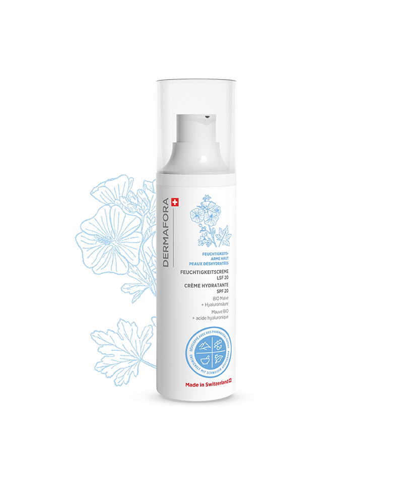 Crème SPF Dermafora gamme peau déshydratée