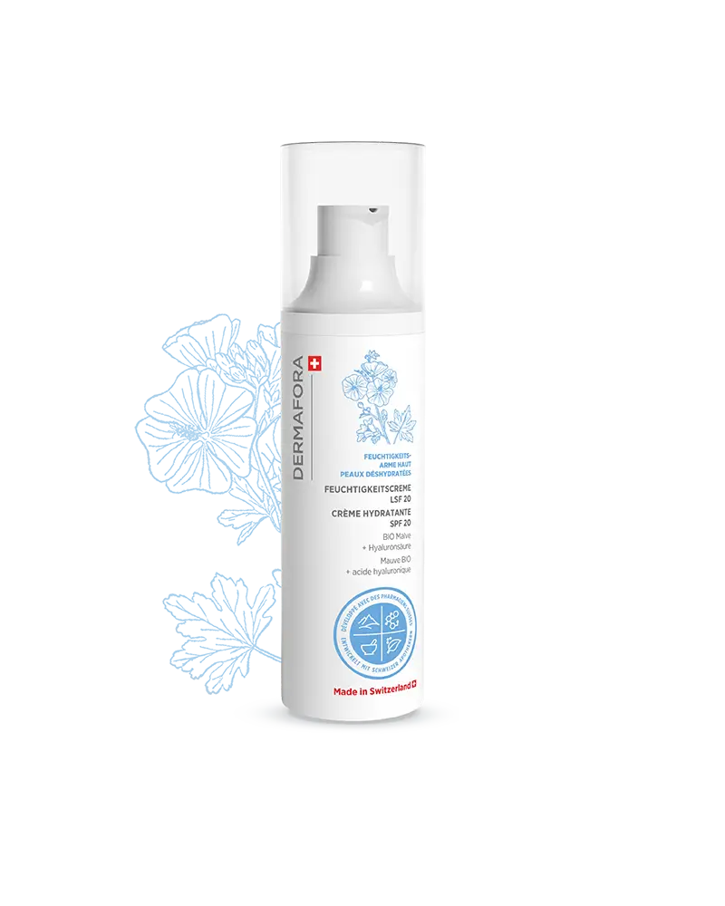 Crème SPF Dermafora gamme peau déshydratée