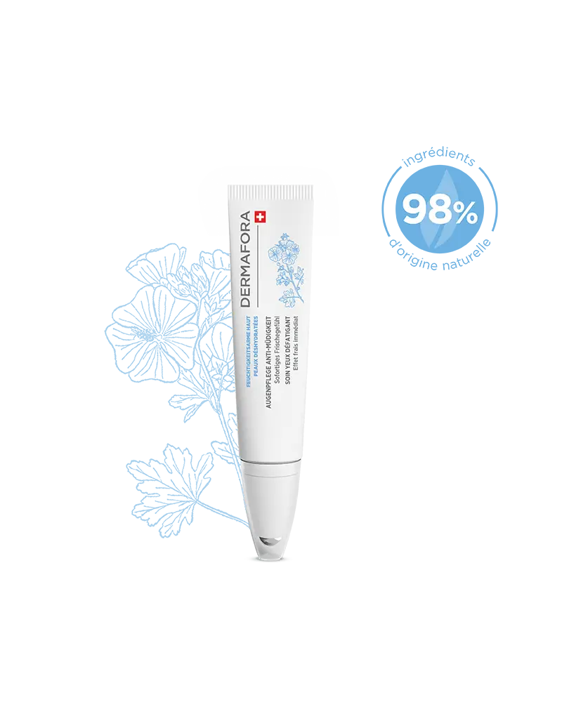 Soin yeux Dermafora gamme peau déshydratée avec note 98 %