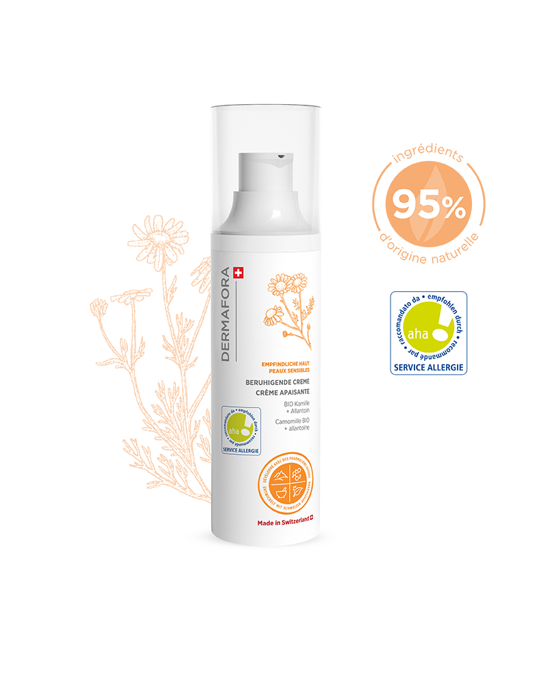 Crème apaisante Dermafora gamme peau sensible avec note 95 %