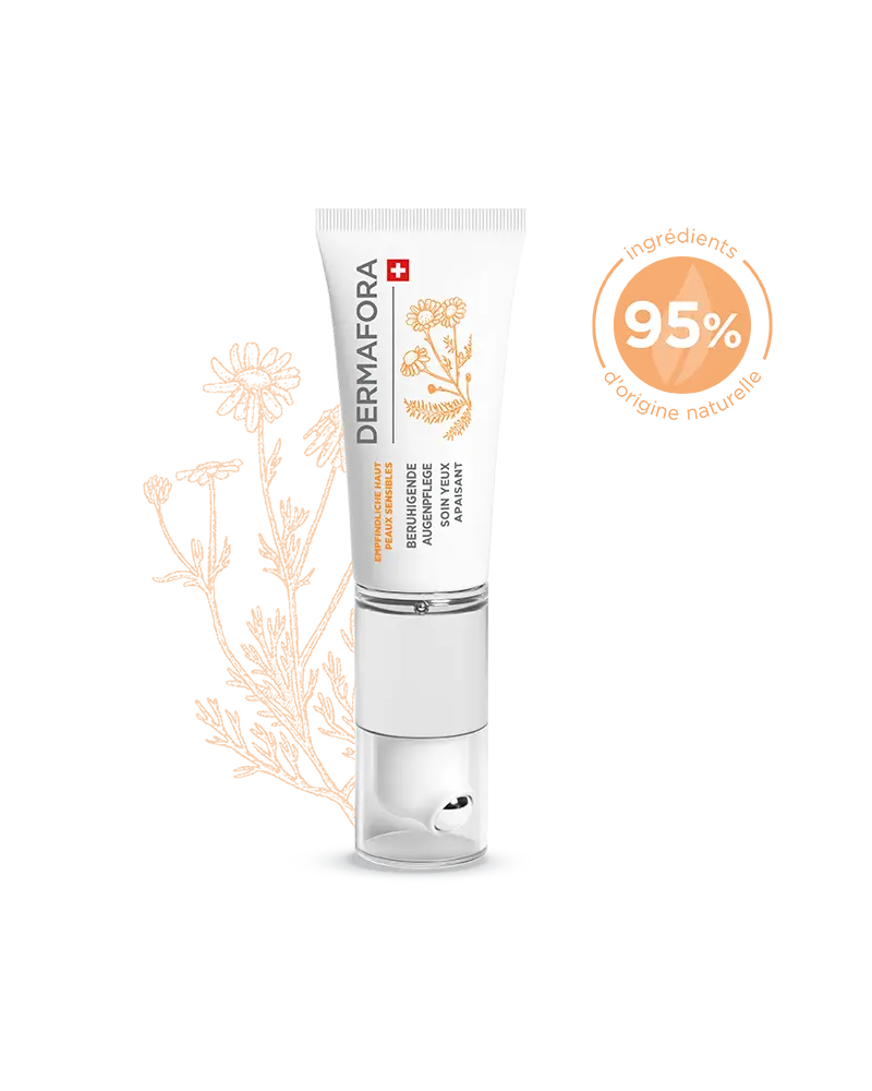 Soin yeux Dermafora gamme peau sensible avec note 95 %