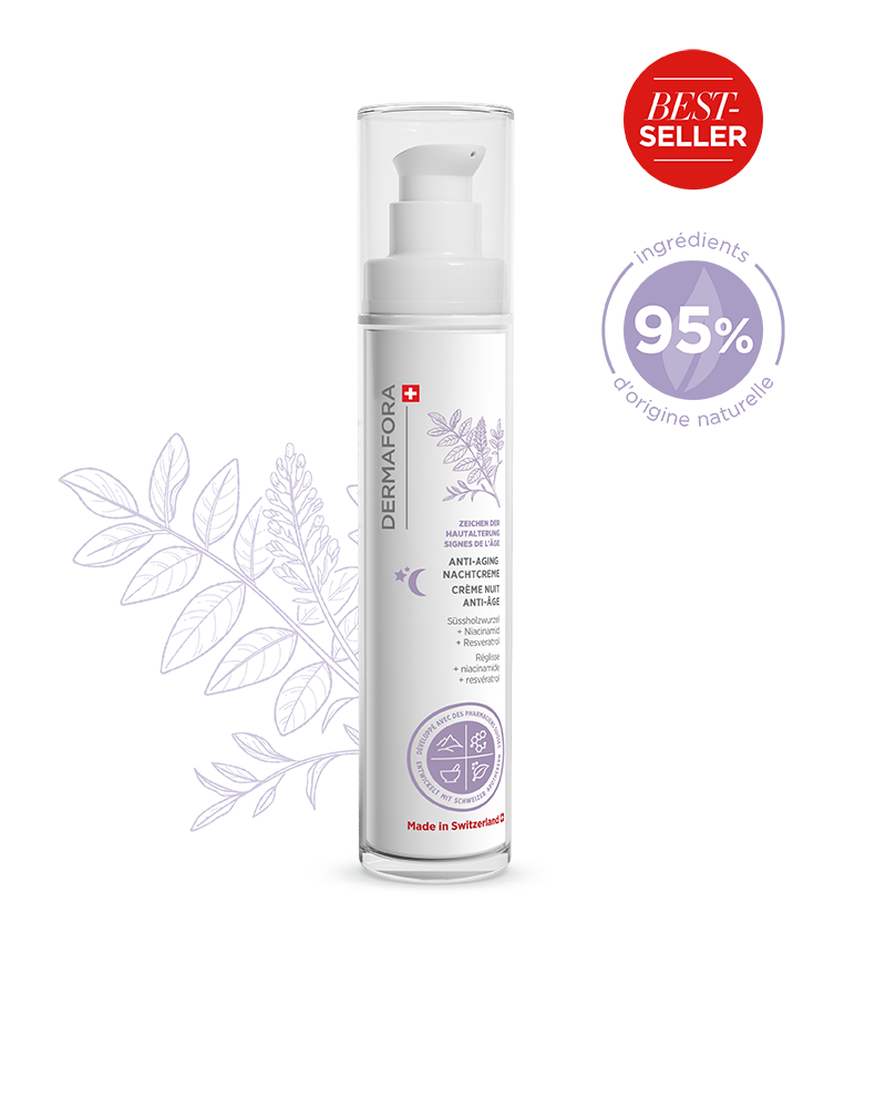 Crème de nuit Dermafora avec note de satisfaction 95 %