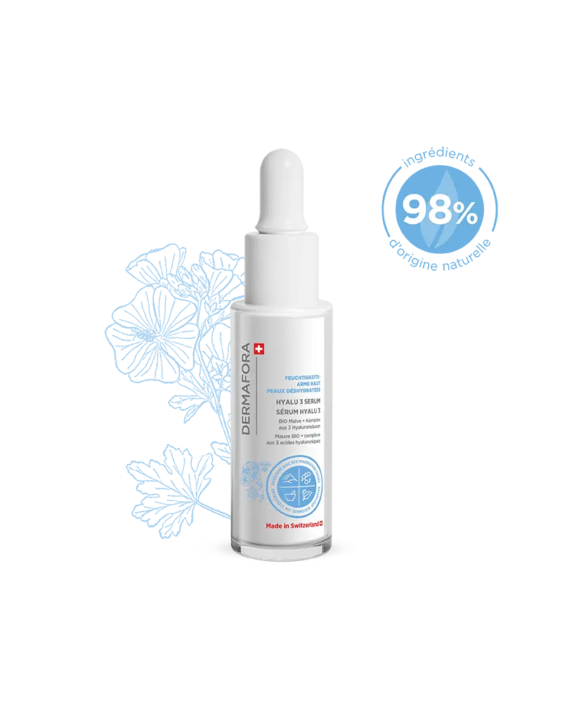 Sérum Dermafora gamme peau déshydratée avec note 98 %