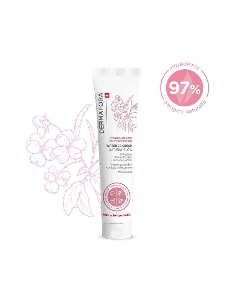 CC crème dark Dermafora gamme éclat instantané avec note 97 %