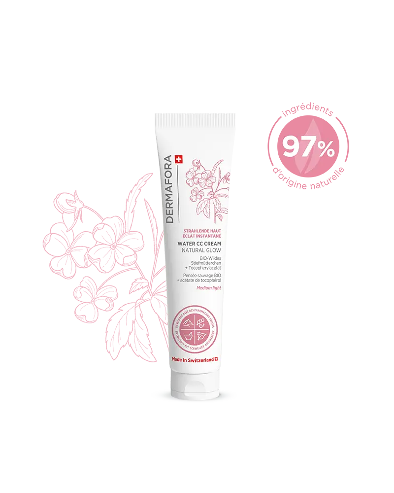 CC crème light Dermafora gamme éclat instantané avec note 97 %