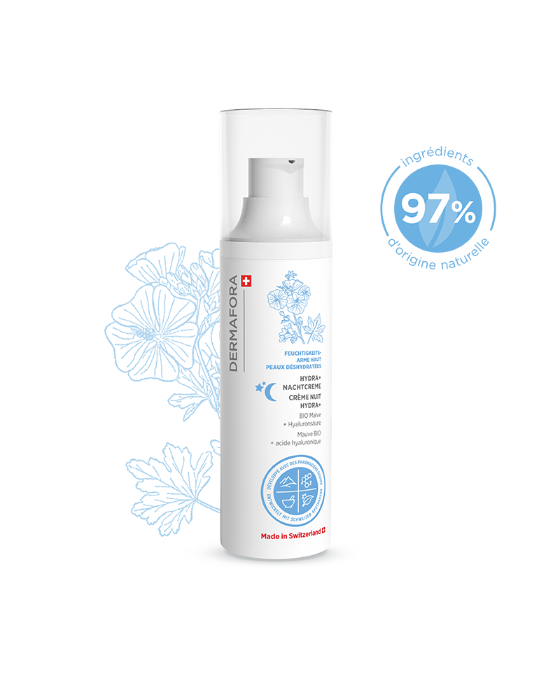Crème de nuit Dermafora gamme peau déshydratée avec note 97 %