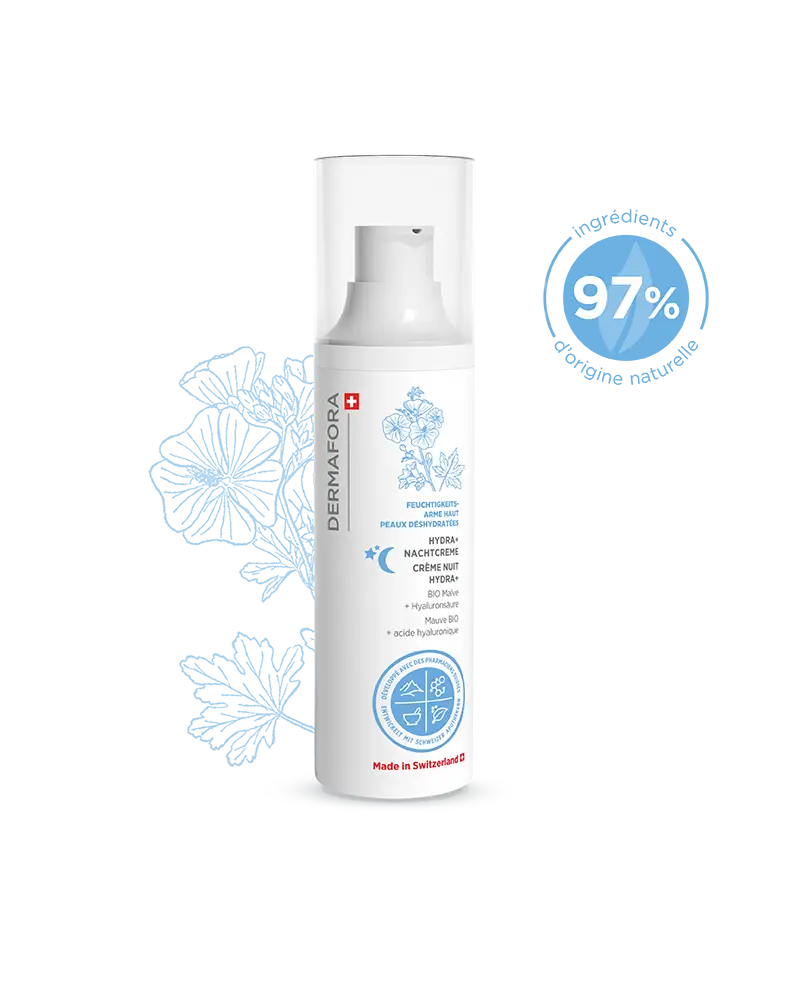 Crème de nuit Dermafora gamme peau déshydratée avec note 97 %