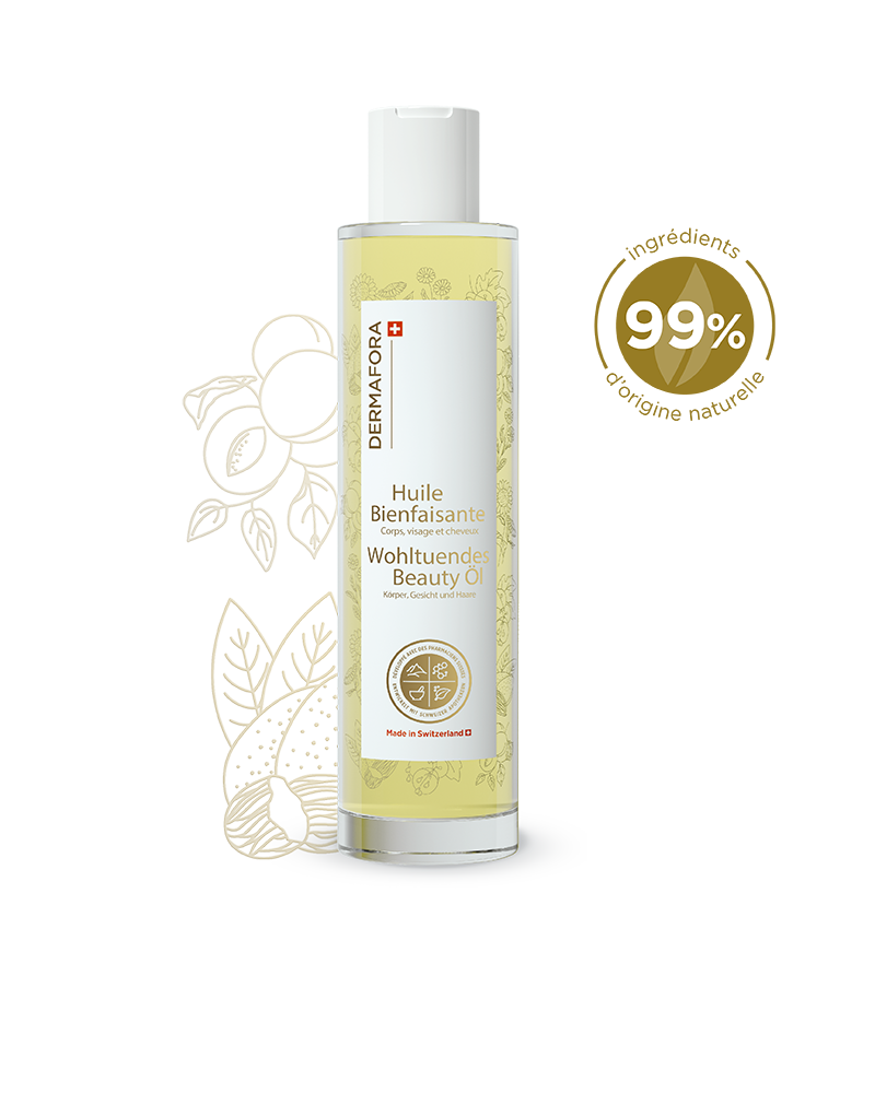 Huile corps Dermafora avec note de satisfaction 99 %