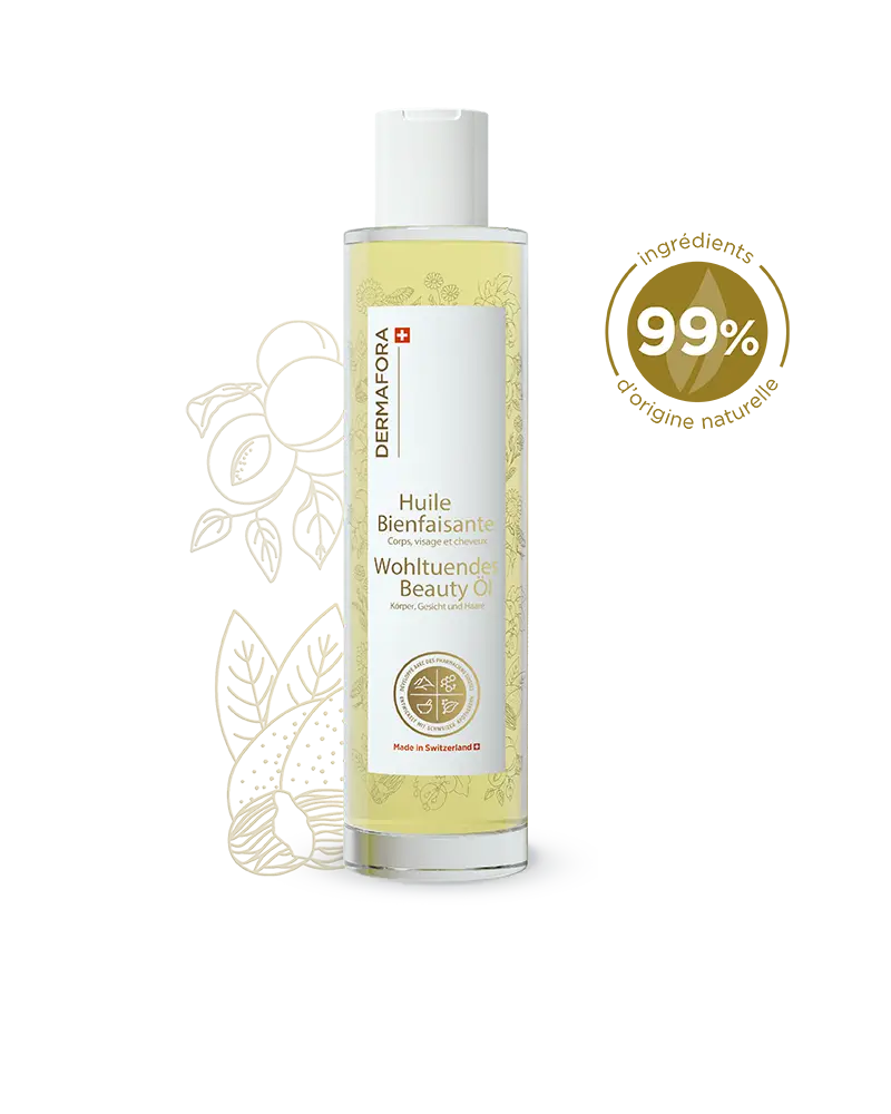 Huile corps Dermafora avec note de satisfaction 99 %
