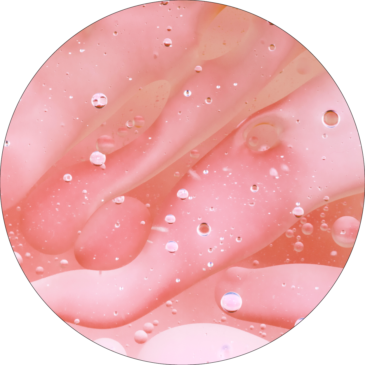Texture rose avec gouttes représentant l'extrait de rose musquée