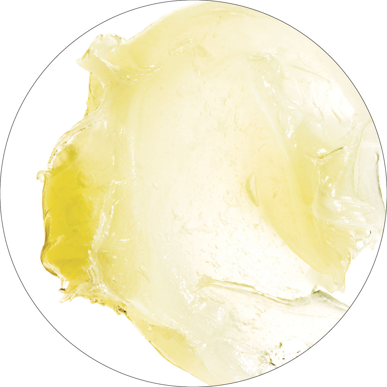 Texture jaune pâle représentant le panthénol provitamine B5