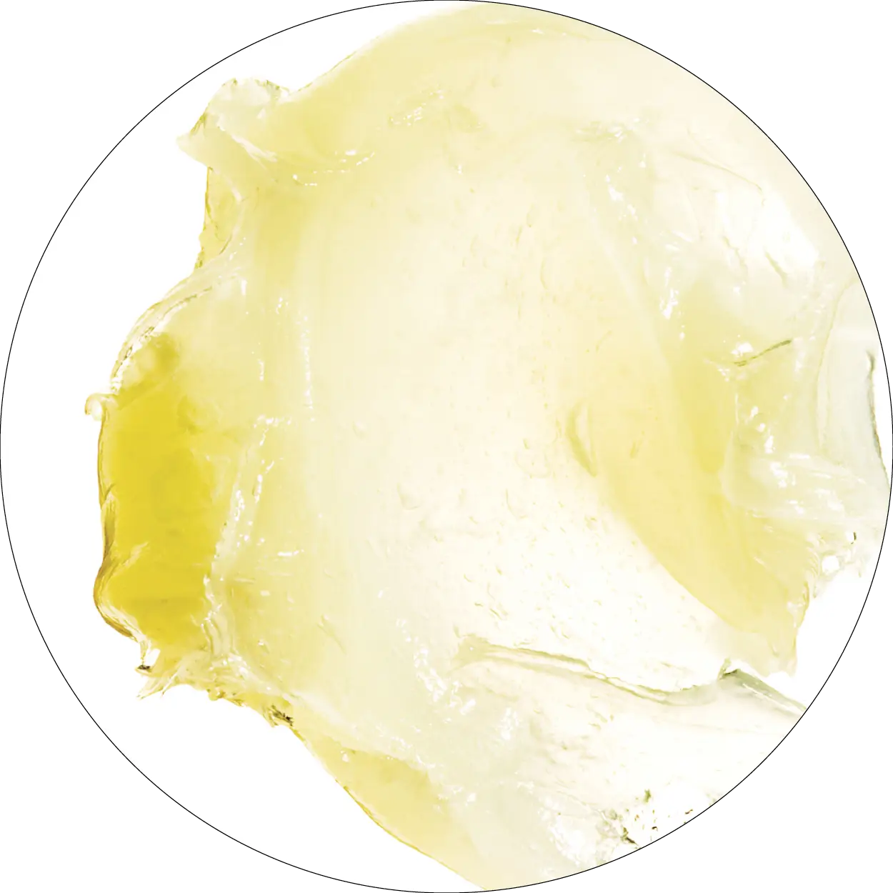Texture jaune pâle représentant le panthénol provitamine B5